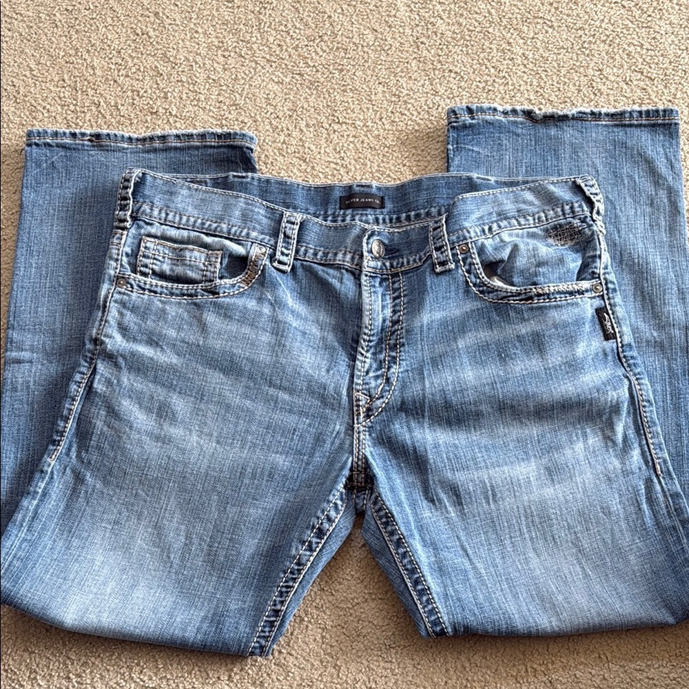 Men's Silver Jeans Zac great condition